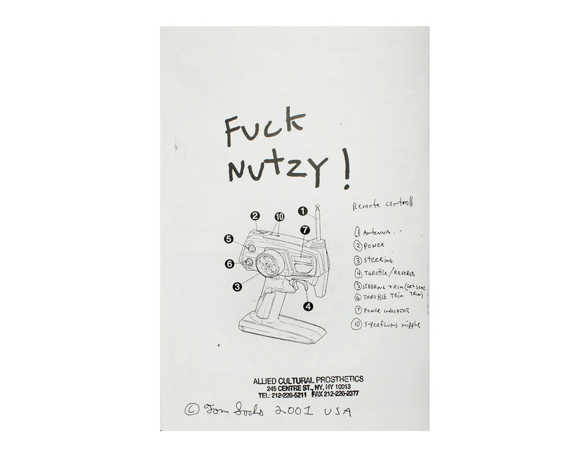 アート・デザイン・音楽 NUTSY'S  ROAD TEST by Tom Sachs Nutsy's Road Test Version 0.63 (re-issue) – Tom Sachs Store