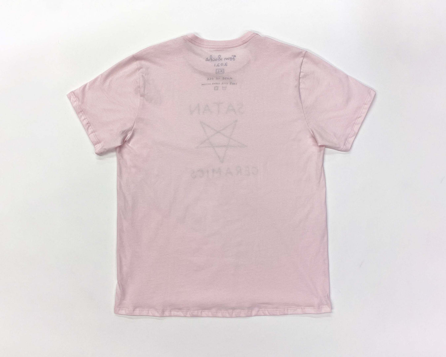 Satan Ceramics Tee (Light Pink)