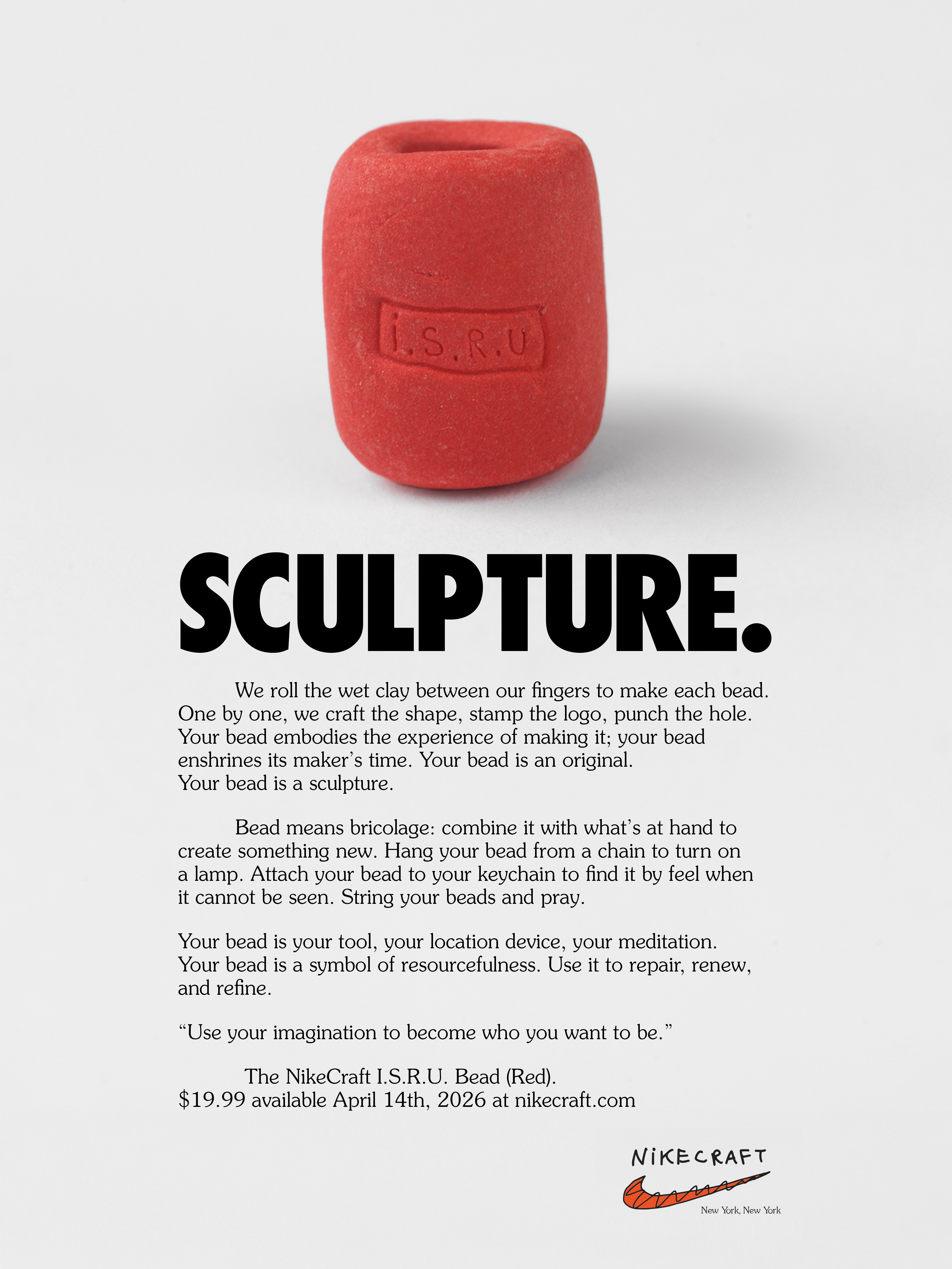 新品) I.S.R.U. Bead (Red) tom sachs トムサックス I.S.R.U. Bead (Red) – Tom Sachs Store