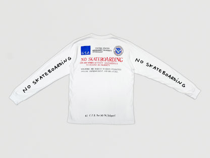 No Skateboarding Long Sleeve Tee