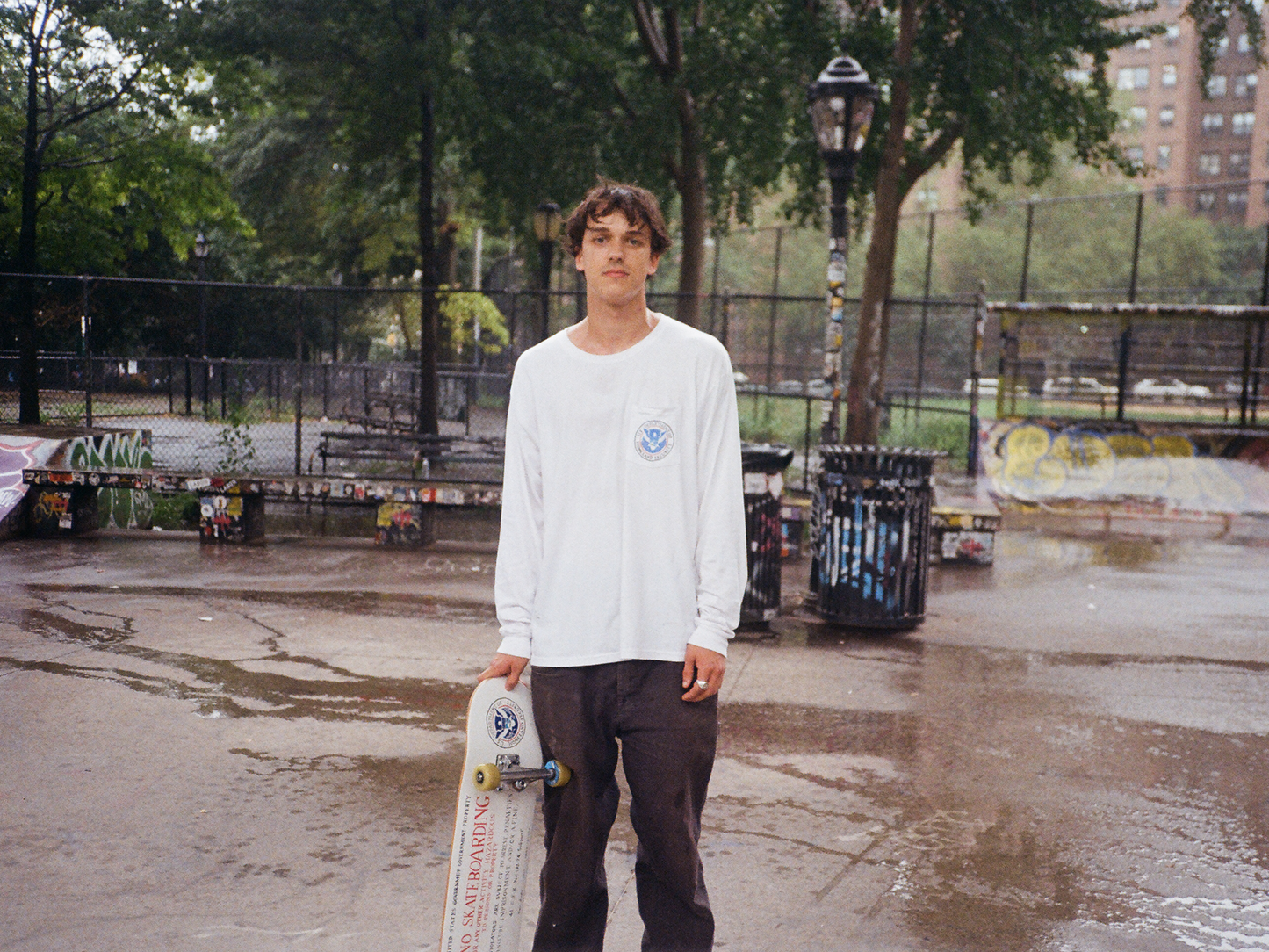 No Skateboarding Long Sleeve Tee