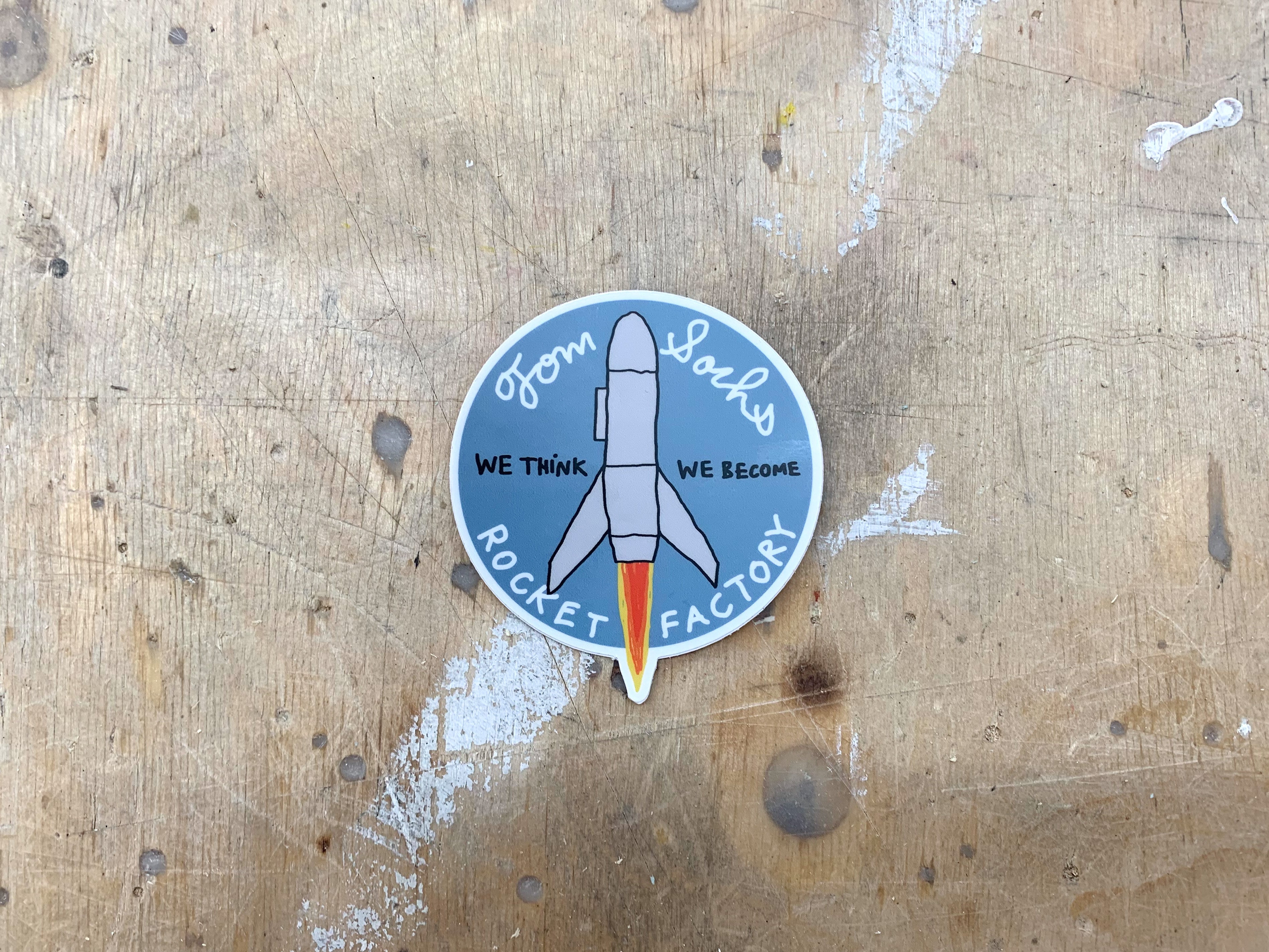 Rocket Factory Sticker – Tom Sachs Store