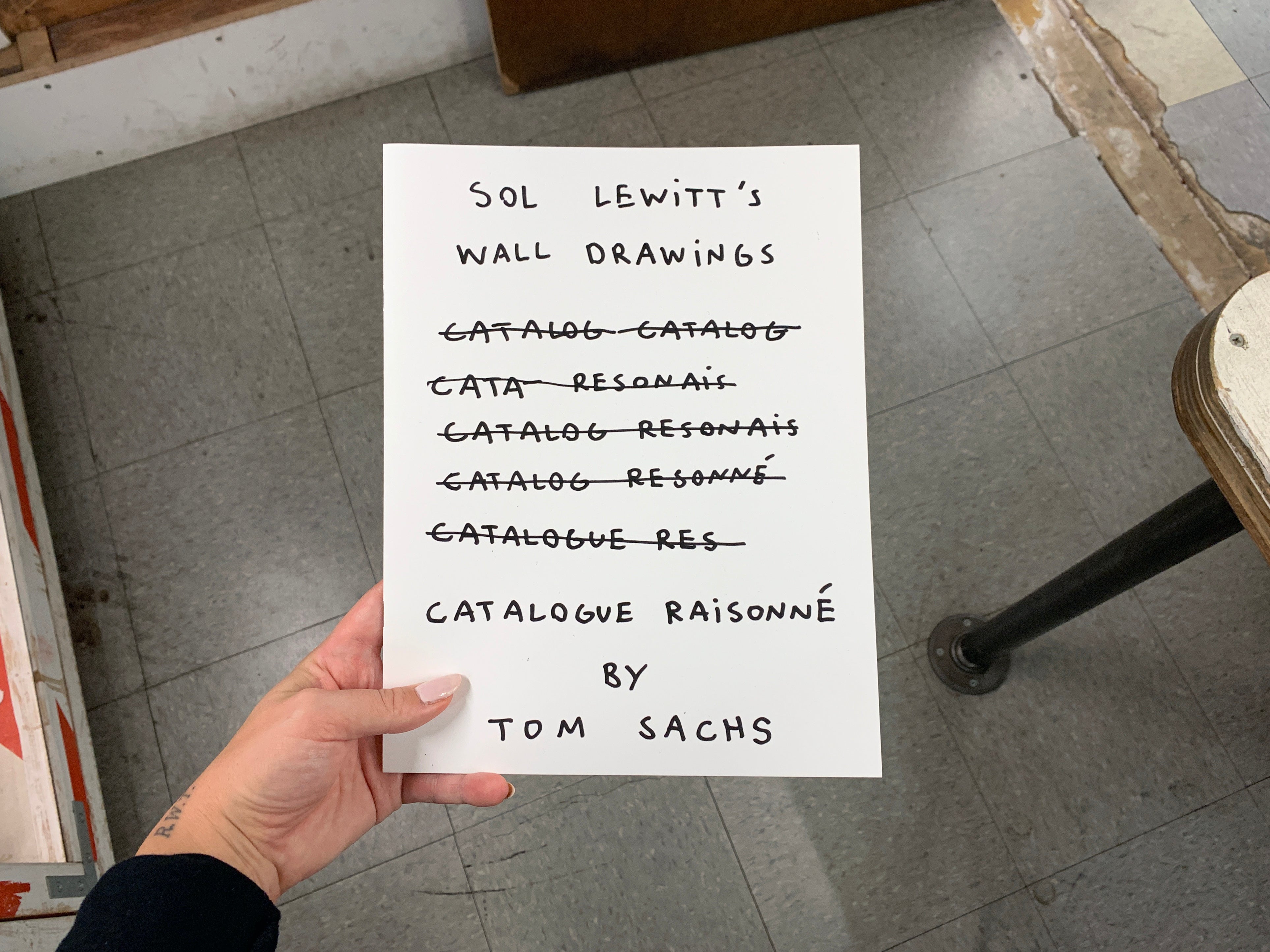 Sol LeWitt Wall Drawing Catalogue Raisonné Zine by Tom Sachs – Tom