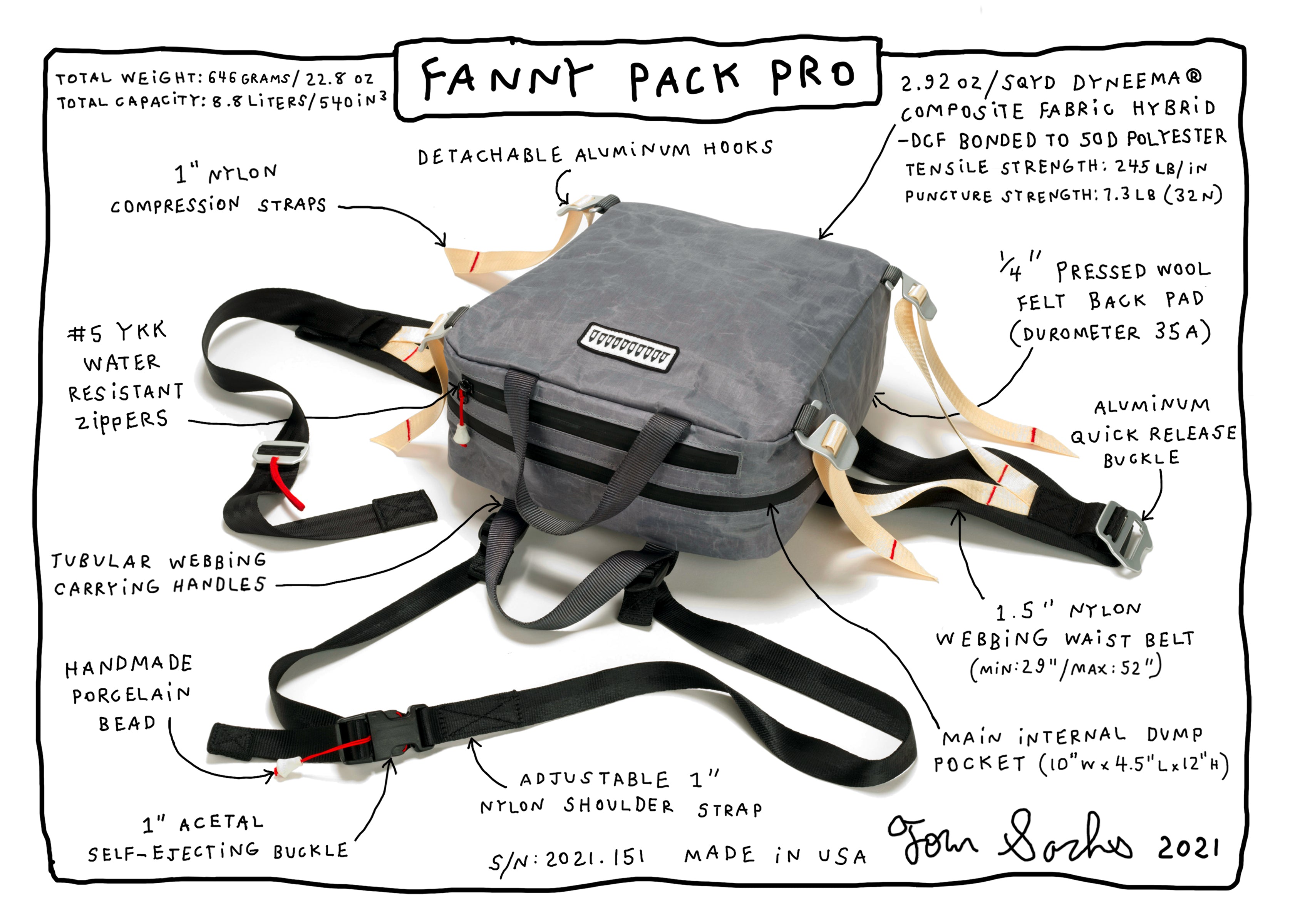 Fanny Pack Pro (Gray) – Tom Sachs Store