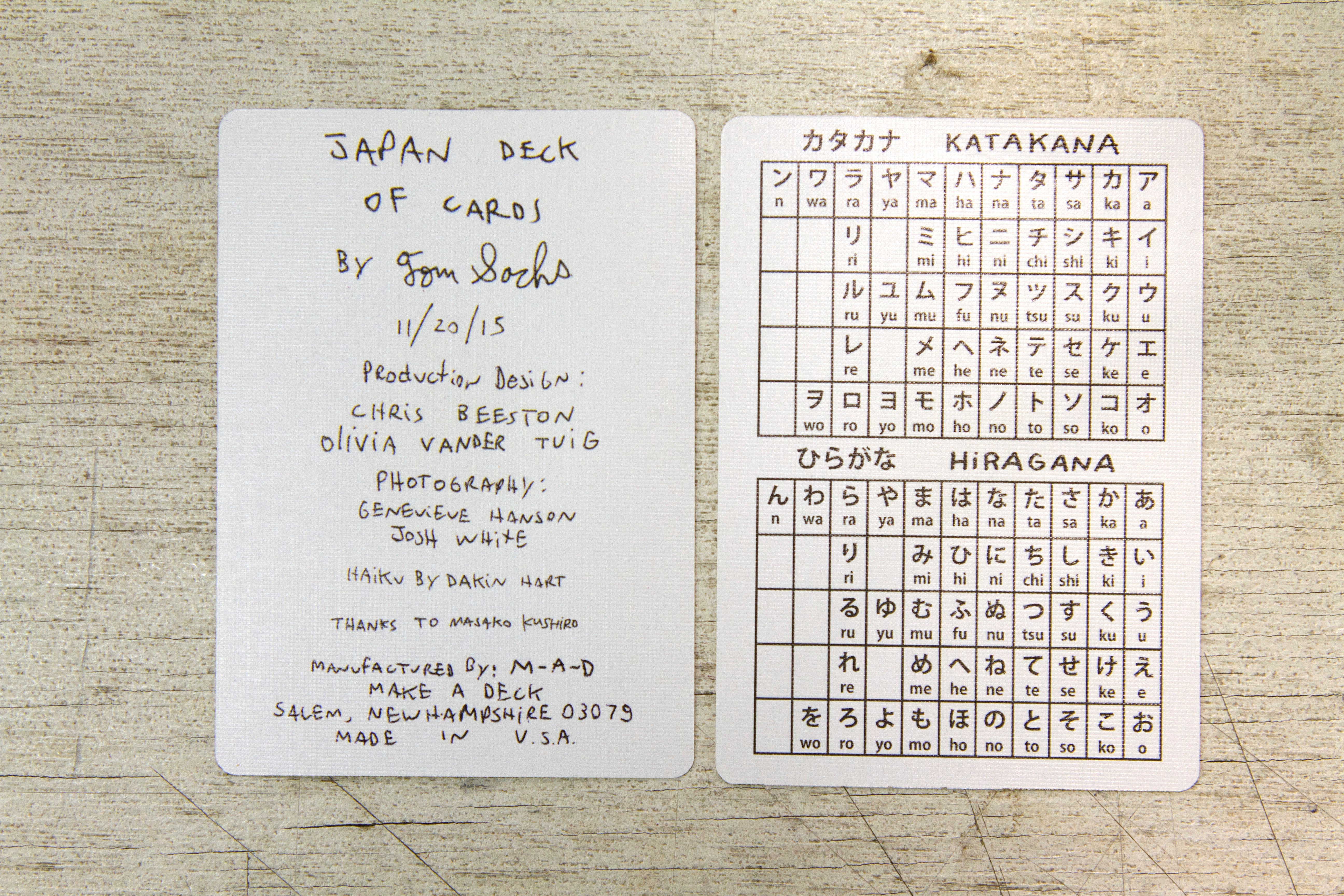 Japan Deck – Tom Sachs Store