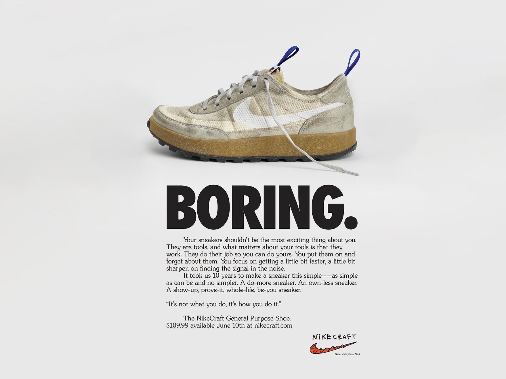 新品 Tom Sachs × Nike General Purpose Shoe | nate-hospital.com