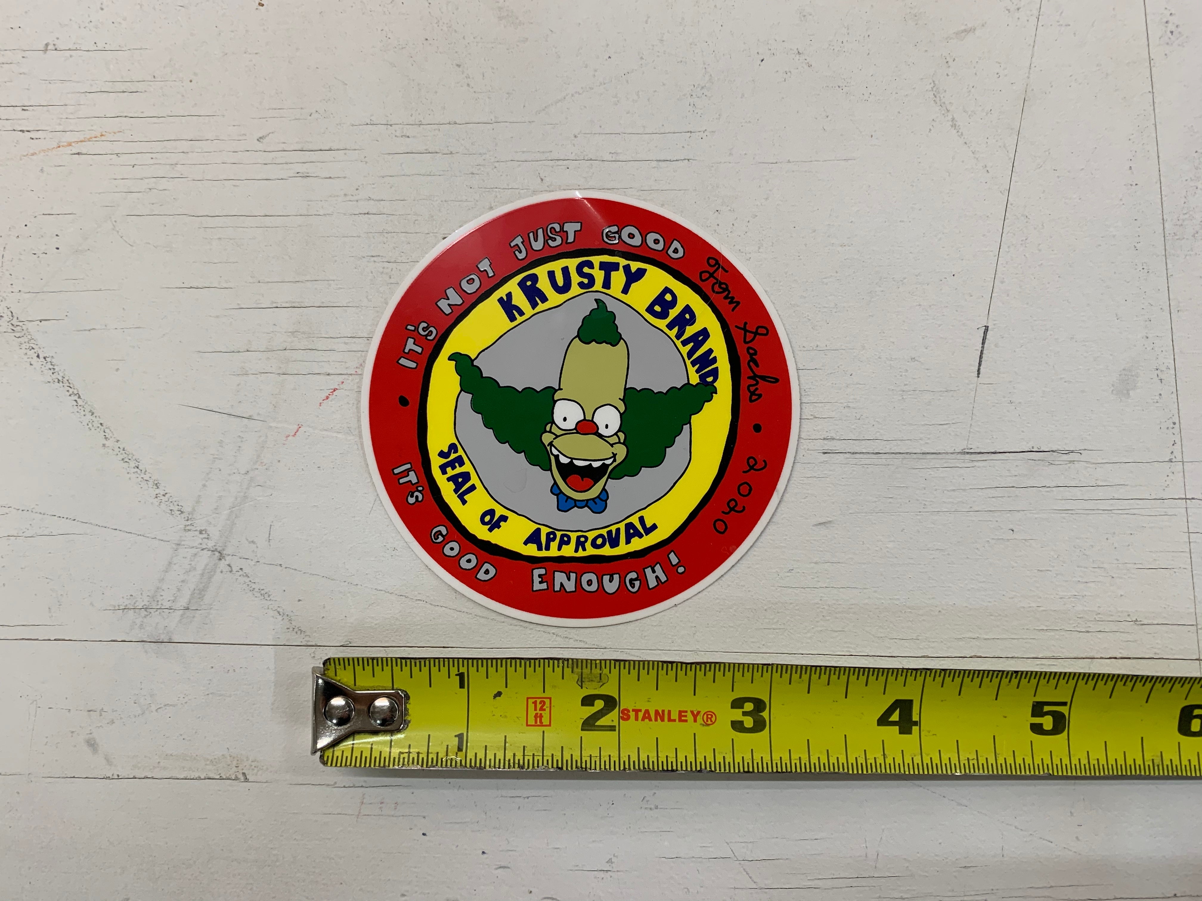 Krusty Sticker – Tom Sachs Store