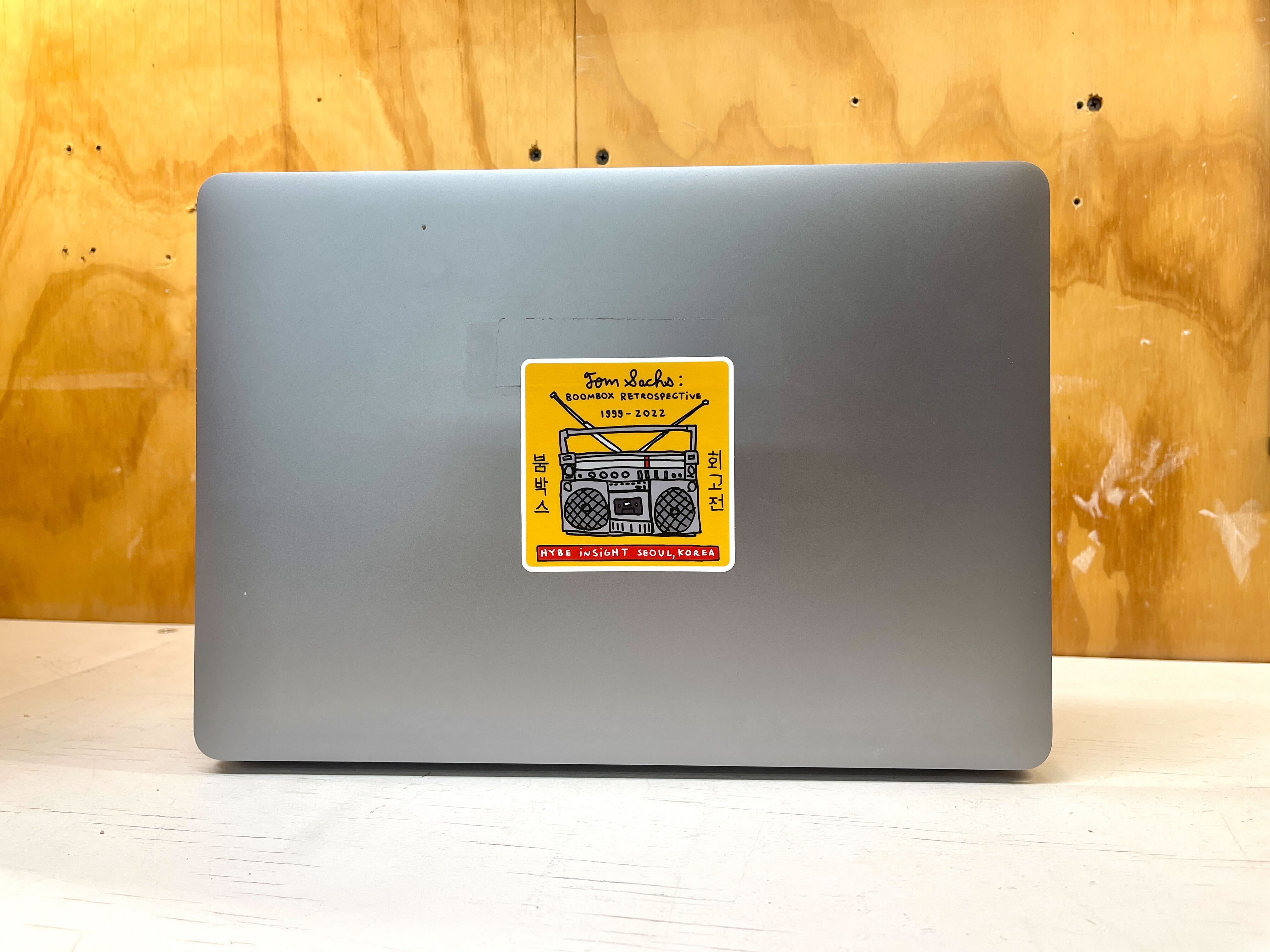 Tom Sachs: Boombox Retrospective Sticker – Tom Sachs Store