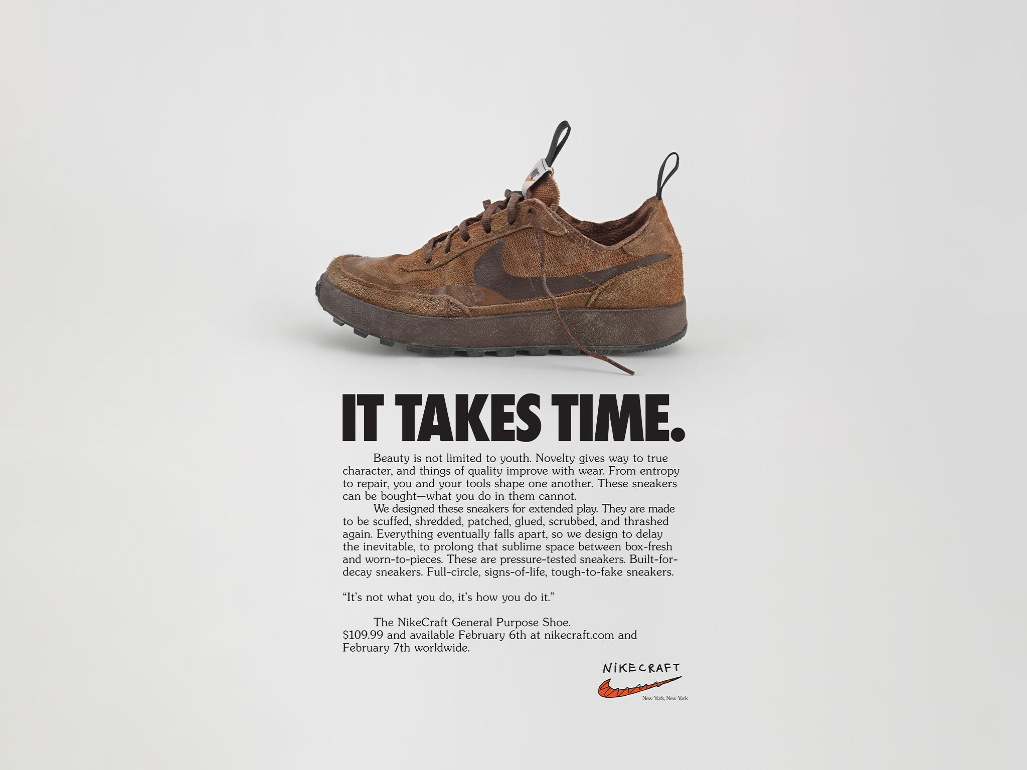 Tom Sachs x NikeCraft General Purpose Shoe « Brown » - SELECTA BISSO