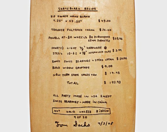 Skateboard – Tom Sachs Store