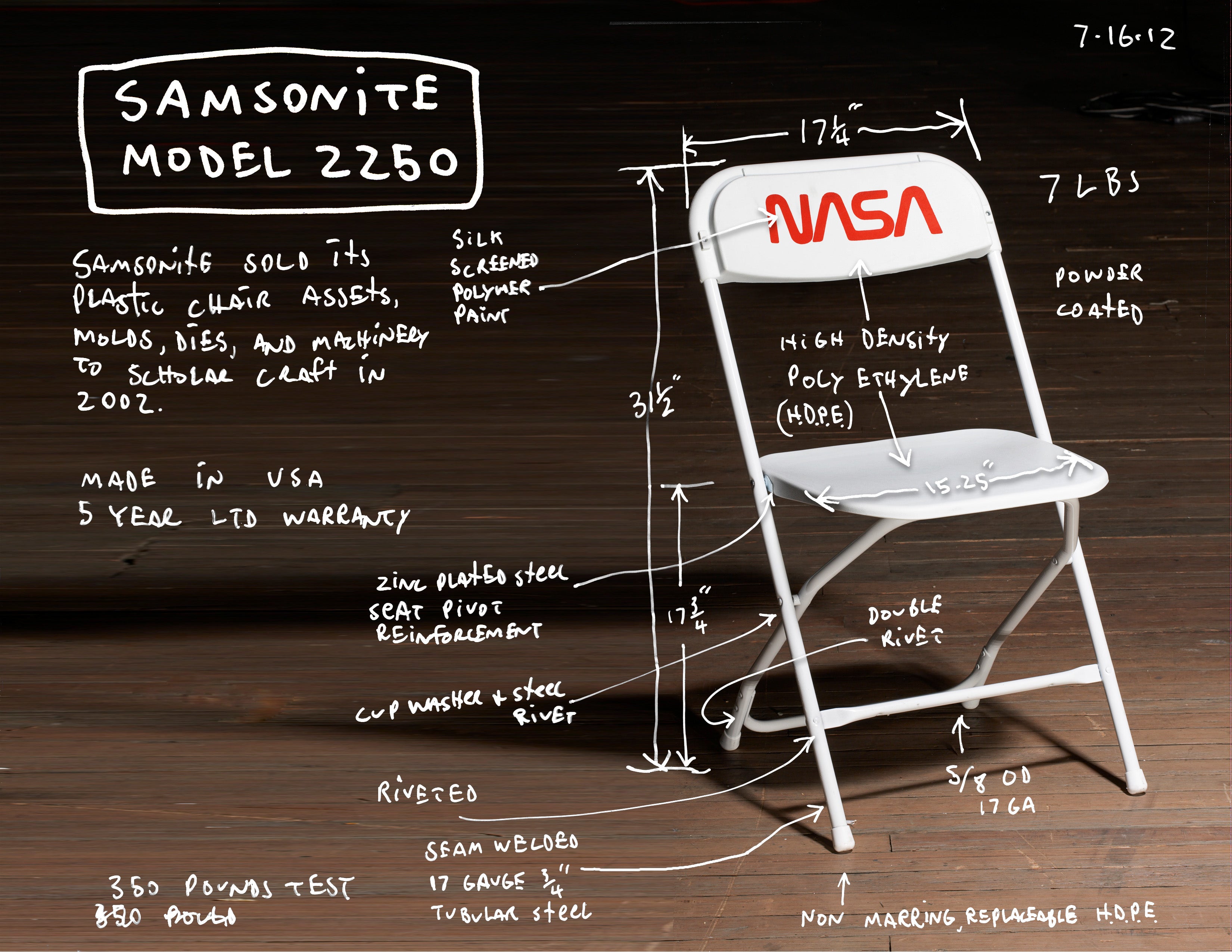 NASA Chair – Tom Sachs Store